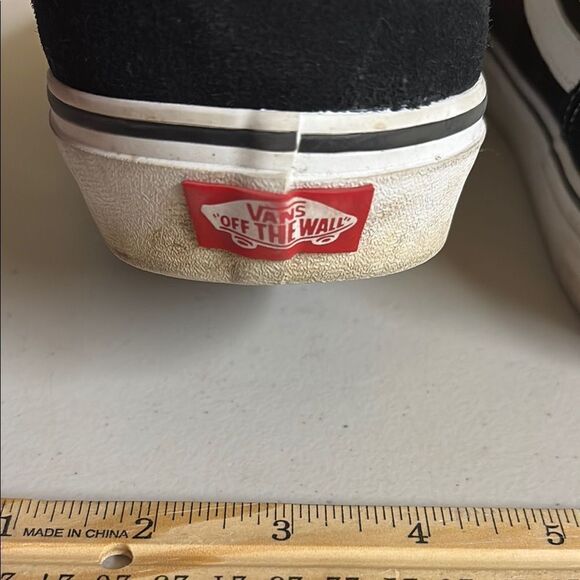 Vans Off the Wall Black and White Low-Top Canvas Sneakers Size 13 - Picture 7 of 13